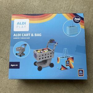 Aldi Play Cart and Bag Building Blocks Toy 360 Pieces NEW Exclusive Hard To Find